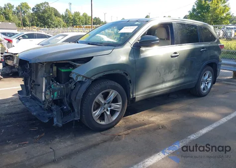 2014 Toyota Highlander Limited V6 z USA, uszkodzony, nr VIN 5TDDKRFH8ES058021